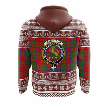 MacIntosh (McIntosh) Clan Tartan Christmas Hoodie with Family Crest - Tartan Vibes Clothing