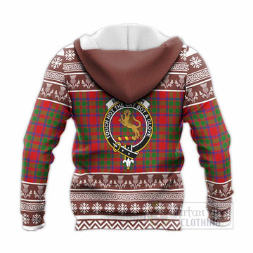 MacIntosh (McIntosh) Clan Tartan Christmas Knitted Hoodie with Family Crest - Tartan Vibes Clothing