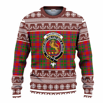 MacIntosh (McIntosh) Clan Tartan Christmas Ugly Sweater with Family Crest - Tartan Vibes Clothing