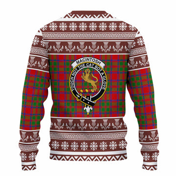 MacIntosh (McIntosh) Clan Tartan Christmas Ugly Sweater with Family Crest - Tartan Vibes Clothing