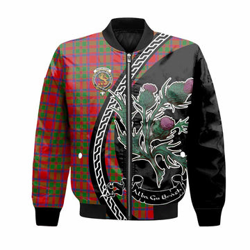 MacIntosh (McIntosh) Family Crest Tartan Bomber Jacket Alba Thistle Inspired - Tartan Vibes Clothing