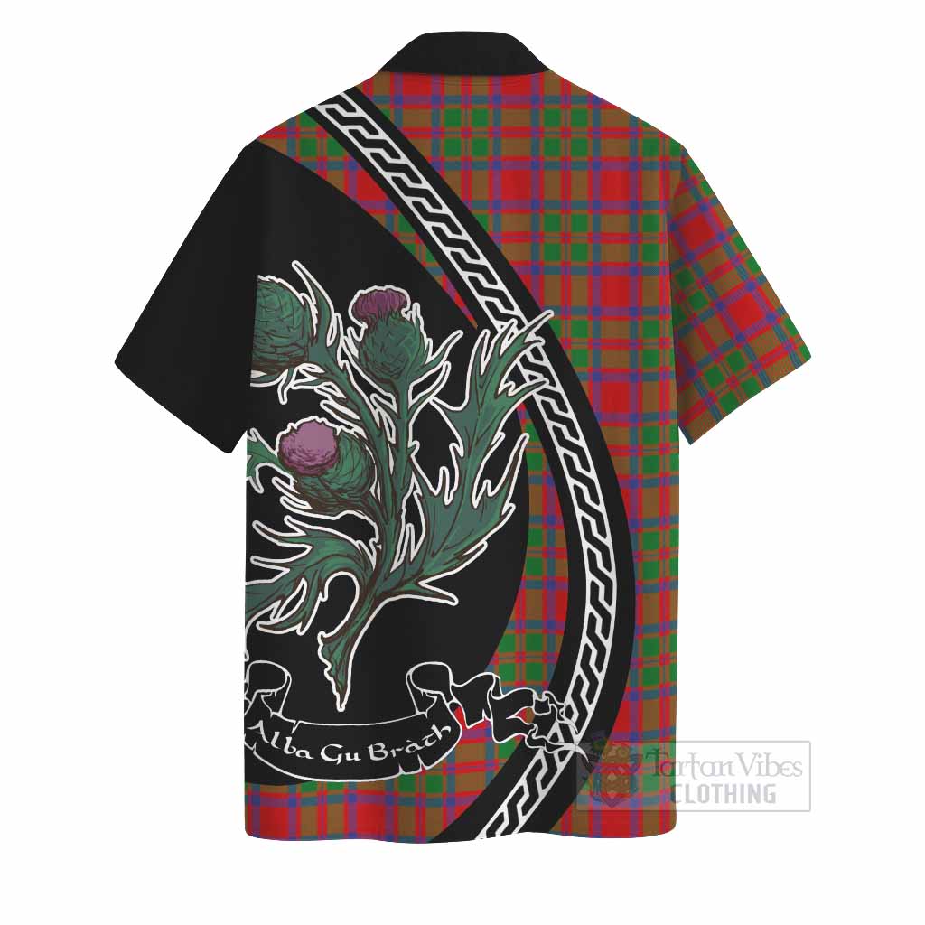 MacIntosh (McIntosh) Family Crest Tartan Hawaiian Shirt Alba Thistle Inspired - Tartan Vibes Clothing