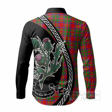 MacIntosh (McIntosh) Family Crest Tartan Long Sleeve Button Shirts Alba Thistle Inspired - Tartan Vibes Clothing