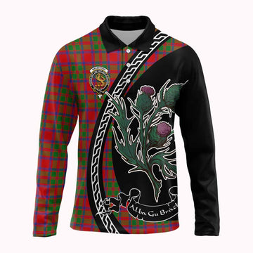 MacIntosh (McIntosh) Family Crest Tartan Long Sleeve Polo Shirt Alba Thistle Inspired - Tartan Vibes Clothing