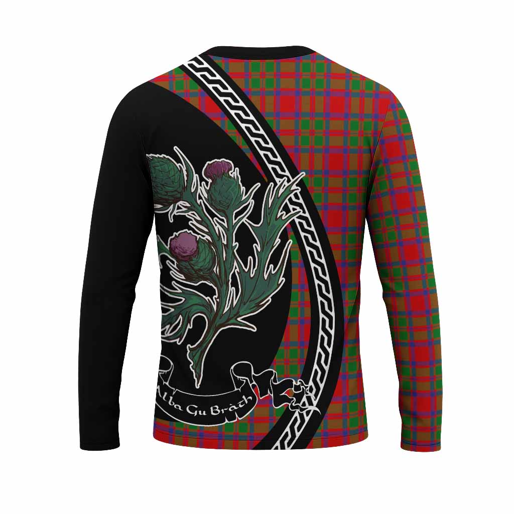 MacIntosh (McIntosh) Family Crest Tartan Long Sleeve T-Shirt Alba Thistle Inspired - Tartan Vibes Clothing