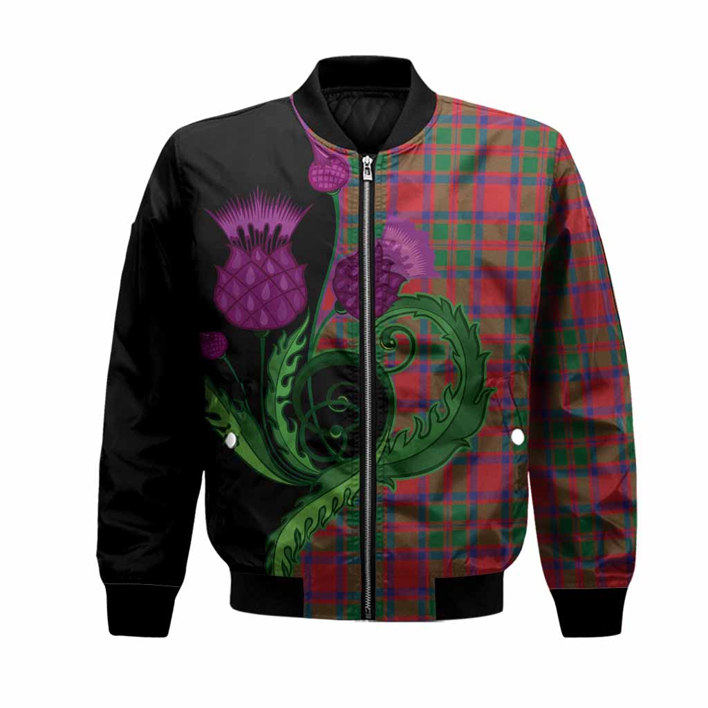MacIntosh (McIntosh) Tartan Bomber Jacket Traditional Scottish Thistle