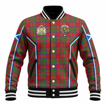 MacIntosh (McIntosh) Tartan Crest Baseball Jacket Scotland Coat of Arm Flag Style - Tartan Vibes Clothing