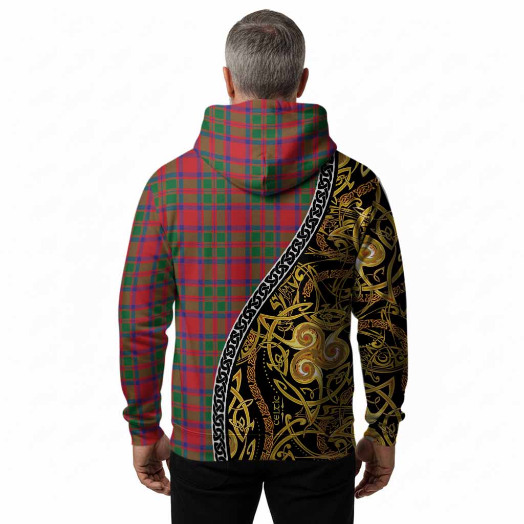 MacIntosh (McIntosh) Tartan Crest Hoodie Celtic Knot and Triple Trickle Spiral Symbols