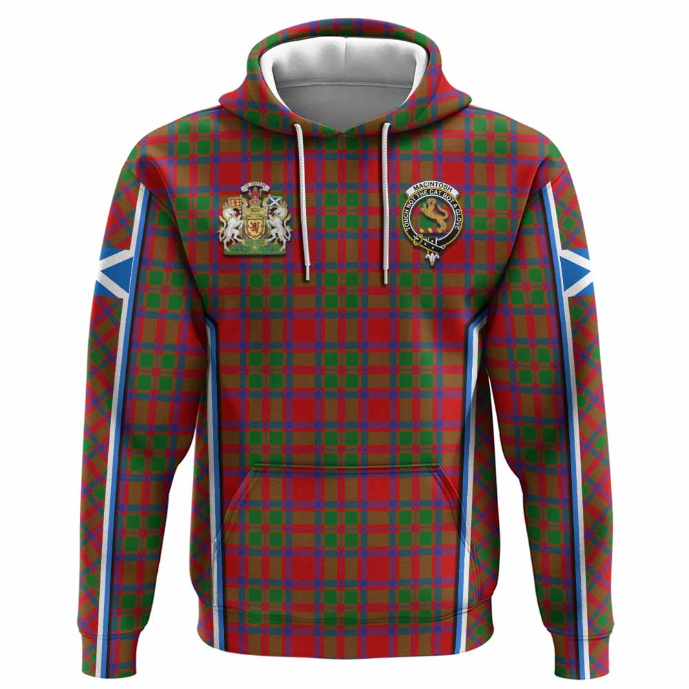 MacIntosh (McIntosh) Tartan Crest Hoodie Scotland Coat of Arm Flag Style - Tartan Vibes Clothing