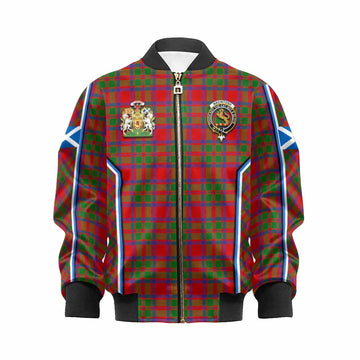 MacIntosh (McIntosh) Tartan Crest Kid Bomber Jacket Scotland Coat of Arm Flag Style - Tartan Vibes Clothing