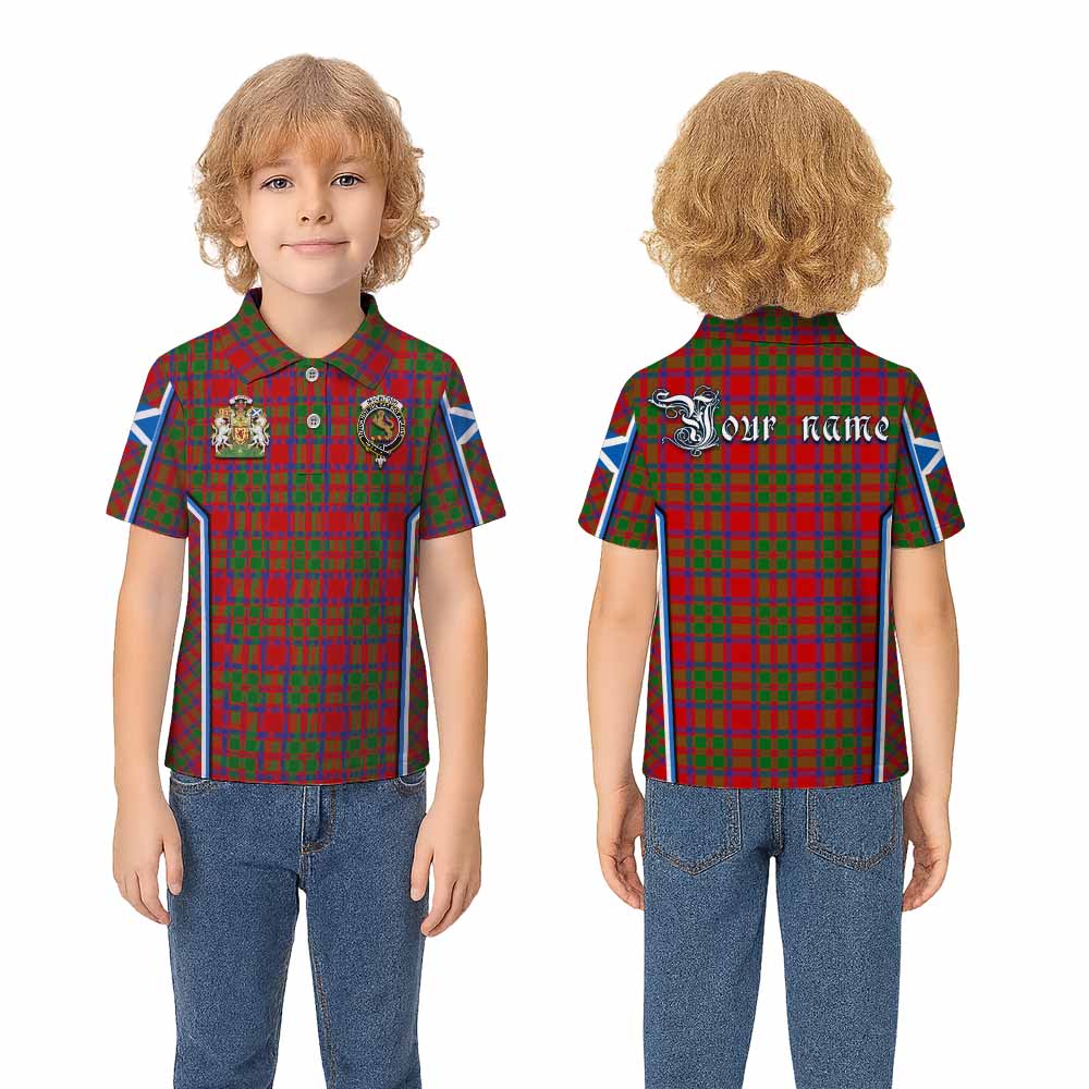 MacIntosh (McIntosh) Tartan Crest Kid Polo Shirt Scotland Coat of Arm Flag Style - Tartan Vibes Clothing