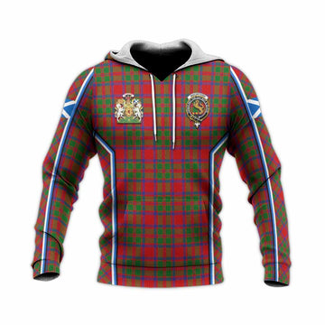 MacIntosh (McIntosh) Tartan Crest Knitted Hoodie Scotland Coat of Arm Flag Style - Tartan Vibes Clothing