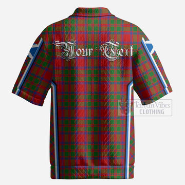 MacIntosh (McIntosh) Tartan Crest Men’s Polo Sweater Top Scotland Coat of Arm Flag Style