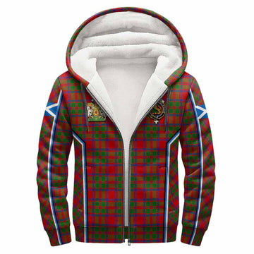 MacIntosh (McIntosh) Tartan Crest Sherpa Hoodie Scotland Coat of Arm Flag Style - Tartan Vibes Clothing