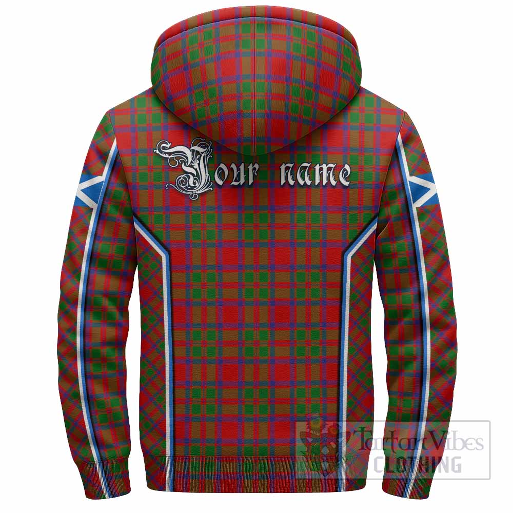 MacIntosh (McIntosh) Tartan Crest Sherpa Hoodie Scotland Coat of Arm Flag Style - Tartan Vibes Clothing