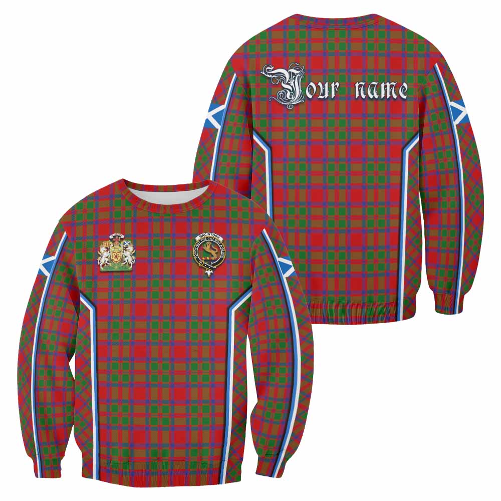MacIntosh (McIntosh) Tartan Crest Sweatshirt Scotland Coat of Arm Flag Style - Tartan Vibes Clothing