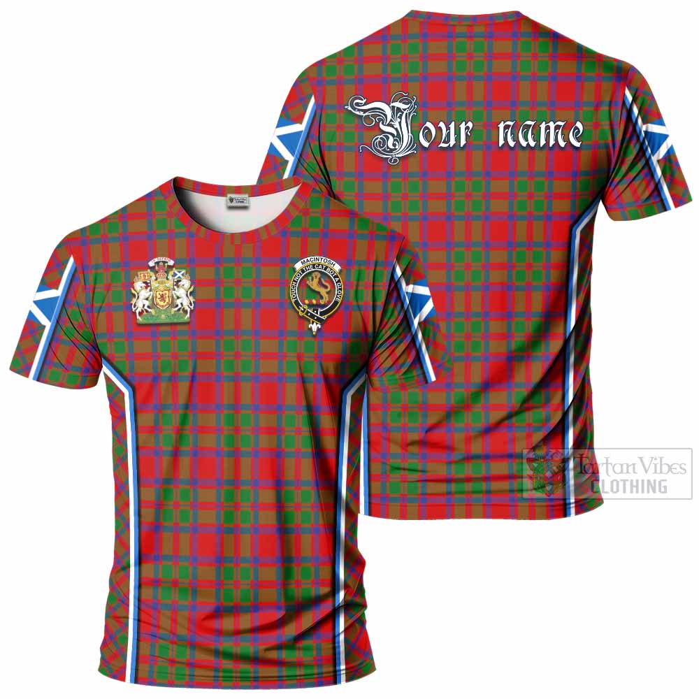 MacIntosh (McIntosh) Tartan Crest T-shirt Scotland Coat of Arm Flag Style - Tartan Vibes Clothing