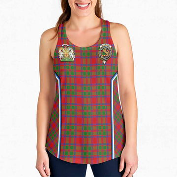 MacIntosh (McIntosh) Tartan Crest Women Racerback Tanks Scotland Coat of Arm Flag Style - Tartan Vibes Clothing
