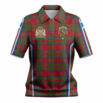 MacIntosh (McIntosh) Tartan Crest Women’s Polo Sweater Top Scotland Coat of Arm Flag Style