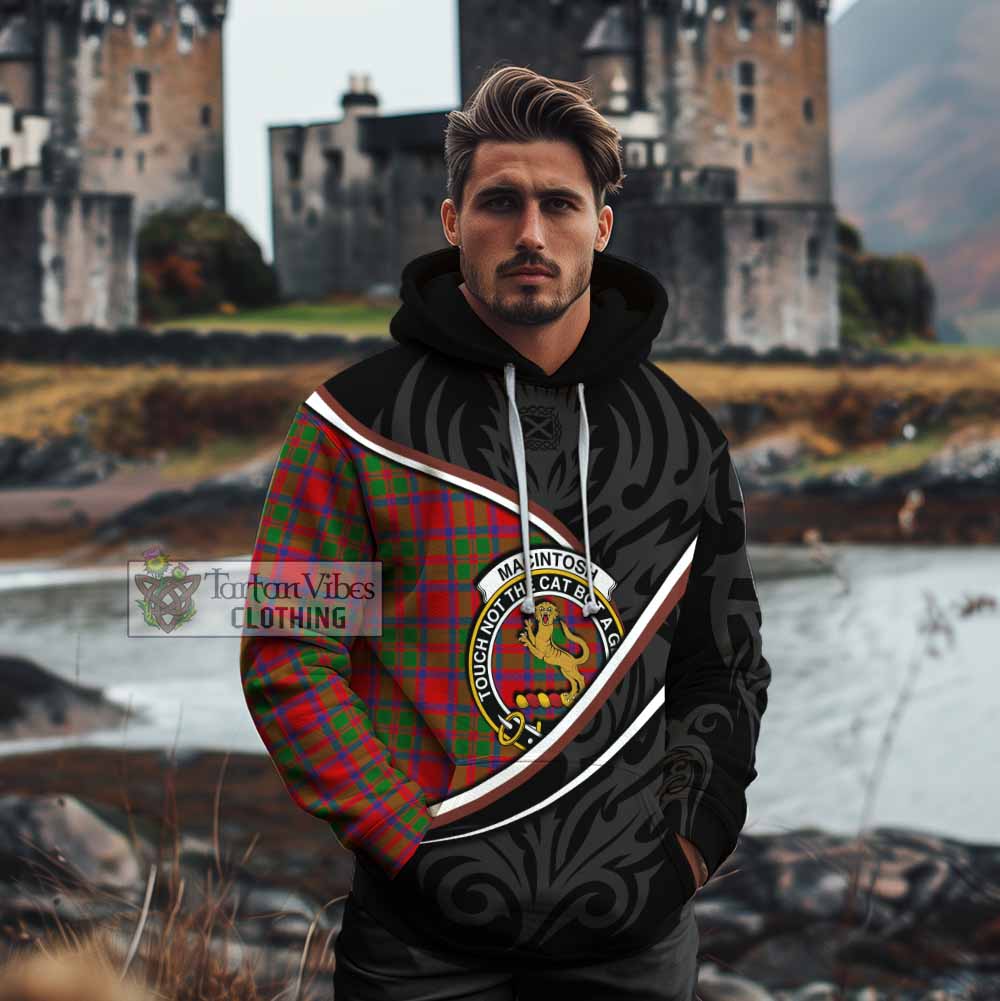 MacIntosh (McIntosh) Tartan Family Crest Cotton Hoodie Celtic Scottish Thistle Floral - Tartan Vibes Clothing
