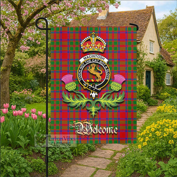 MacIntosh (McIntosh) Tartan Family Crest Garden Flag Royal Thistle Welcome Style