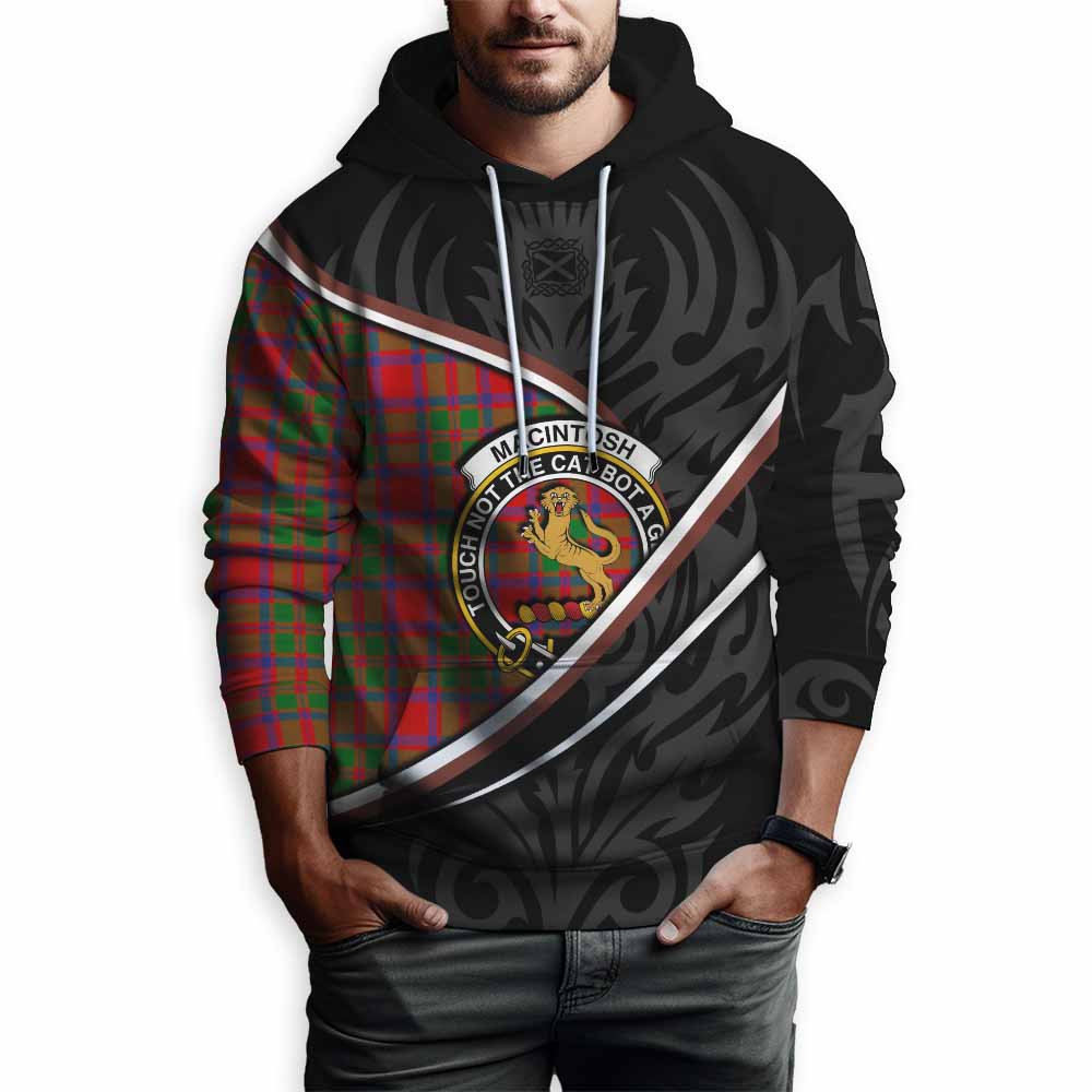 MacIntosh (McIntosh) Tartan Family Crest Hoodie Celtic Scottish Thistle Floral - Tartan Vibes Clothing