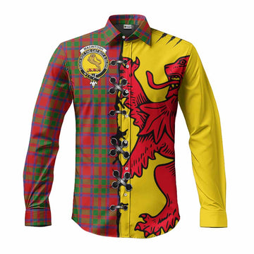 MacIntosh (McIntosh) Tartan Family Crest Long Sleeve Button Shirts Lion Rampant Honor - Tartan Vibes Clothing