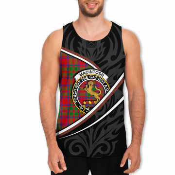 MacIntosh (McIntosh) Tartan Family Crest Men Tank Top Celtic Scottish Thistle Floral - Tartan Vibes Clothing