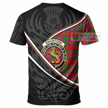 MacIntosh (McIntosh) Tartan Family Crest T-shirt Celtic Scottish Thistle Floral - Tartan Vibes Clothing