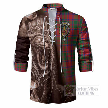 MacIntosh (McIntosh) Tartan Ghillie Shirt Roaring Lion Heritage