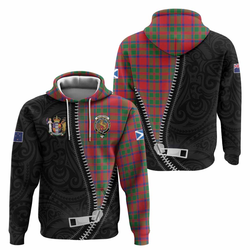 MacIntosh (McIntosh) Tartan Hoodie New Zealand Pattern Unique Zipper Stylized