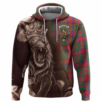 MacIntosh (McIntosh) Tartan Hoodie Roaring Lion Heritage