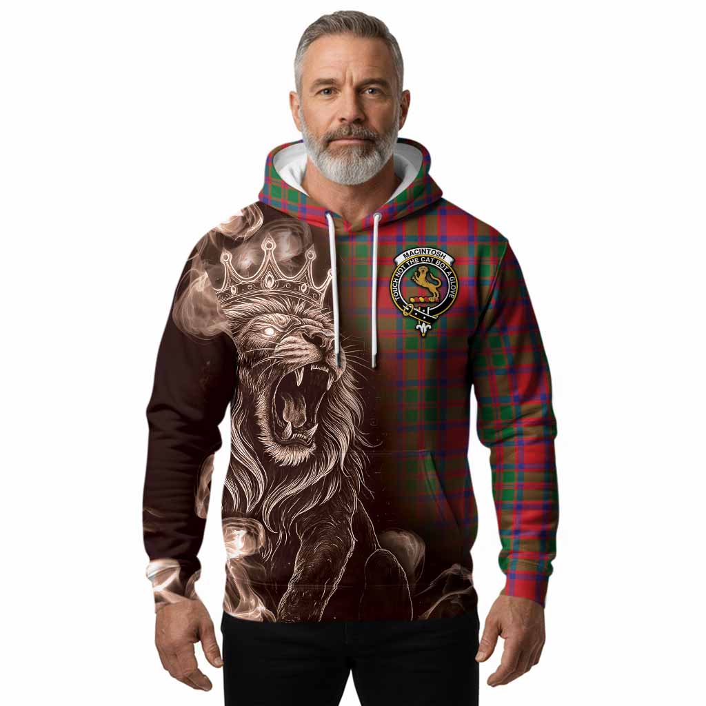 MacIntosh (McIntosh) Tartan Hoodie Roaring Lion Heritage
