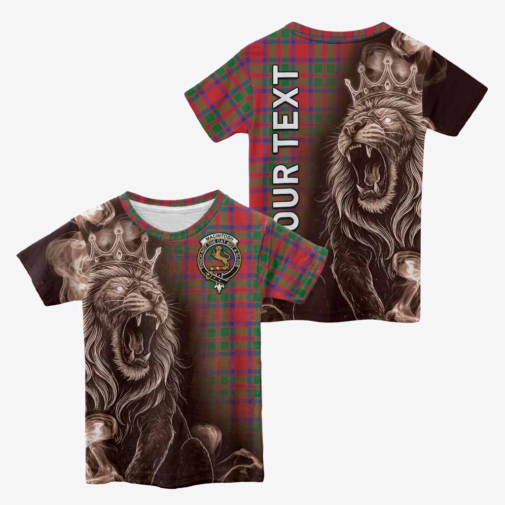 MacIntosh (McIntosh) Tartan Kid T-shirt Roaring Lion Heritage