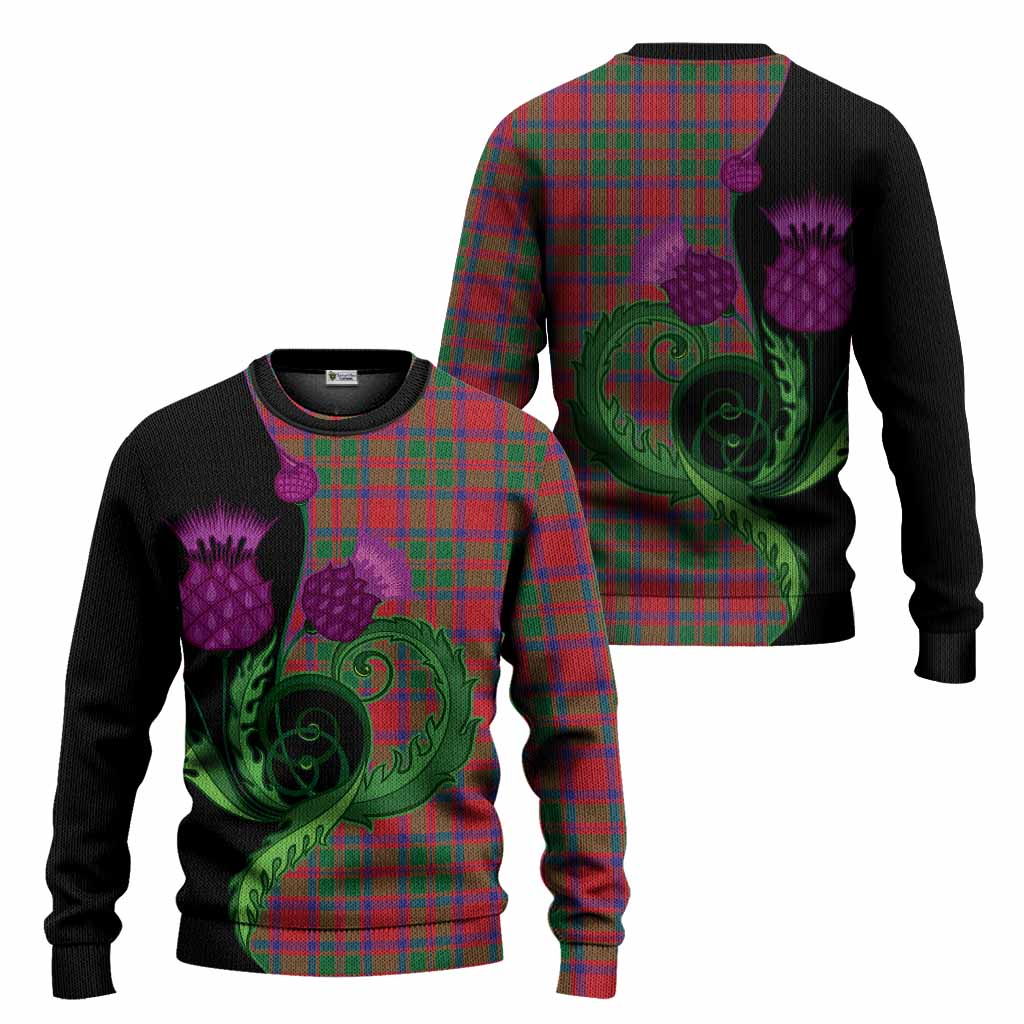 MacIntosh (McIntosh) Tartan Knitted Sweater Traditional Scottish Thistle