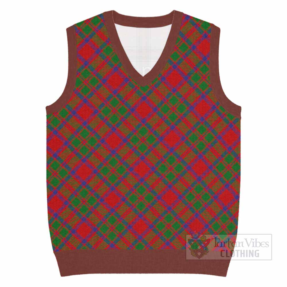 MacIntosh (McIntosh) Tartan  Knitted V-Neck Vest Cross Style
