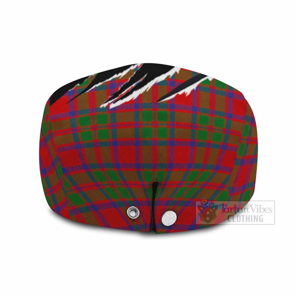 MacIntosh (McIntosh) Tartan Loch Ness Monster Flat Cap, Jeff Cap Celtic Knot Nessie Art
