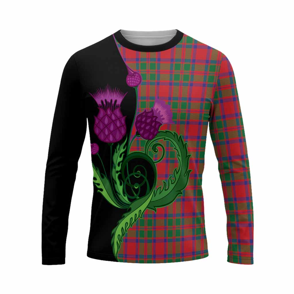 MacIntosh (McIntosh) Tartan Long Sleeve T-Shirt Traditional Scottish Thistle