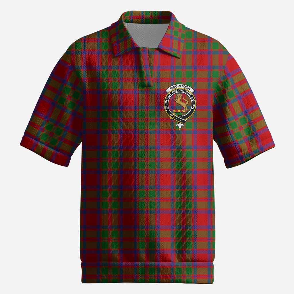 MacIntosh (McIntosh) Tartan Men’s Polo Sweater Top with Family Crest