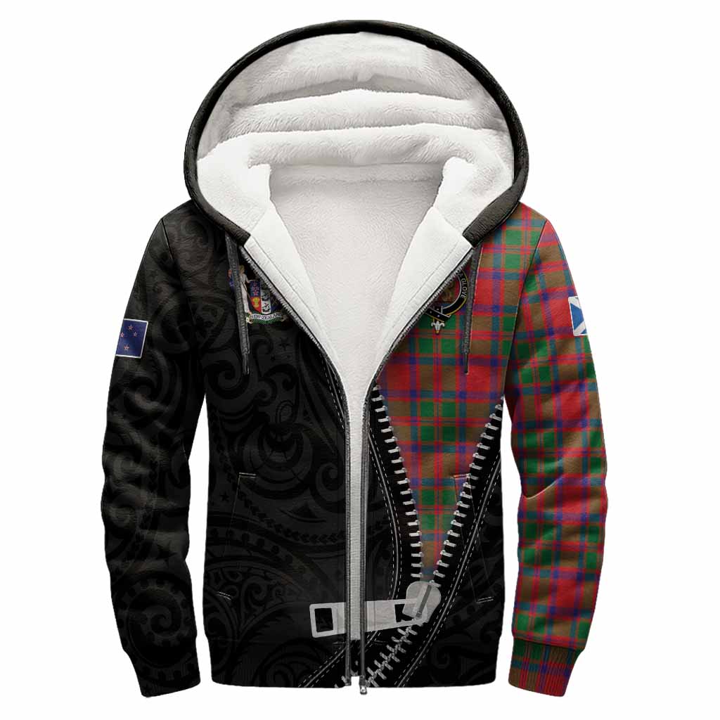 MacIntosh (McIntosh) Tartan Sherpa Hoodie New Zealand Pattern Unique Zipper Stylized