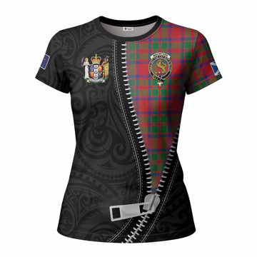 MacIntosh (McIntosh) Tartan Women T shirt New Zealand Pattern Unique Zipper Stylized