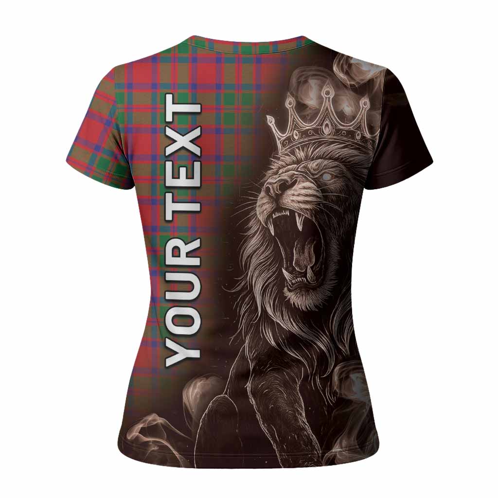 MacIntosh (McIntosh) Tartan Women T shirt Roaring Lion Heritage