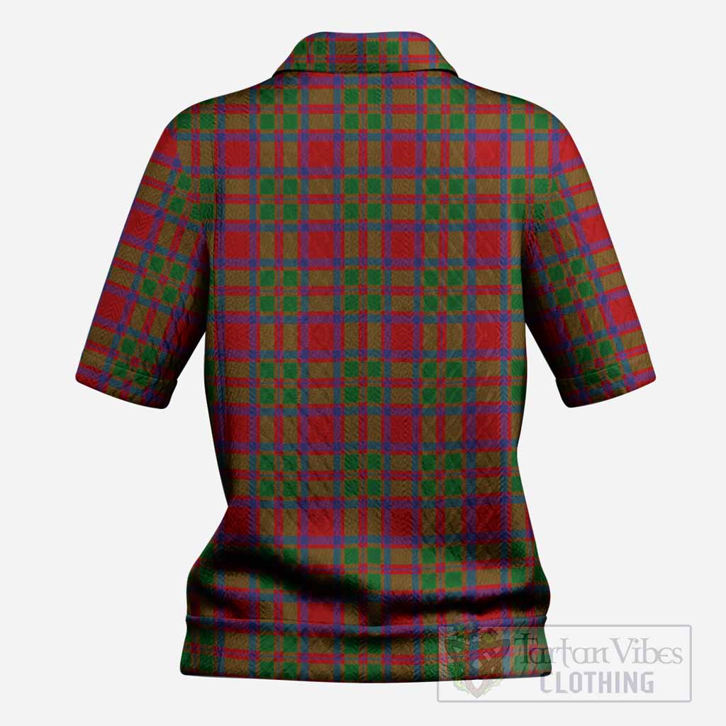 MacIntosh (McIntosh) Tartan Women’s Polo Sweater Top with Family Crest