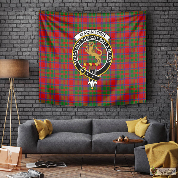 MacIntosh (McIntosh) Tartan Tapestry Wall Hanging and Home Decor for Room with Family Crest Tapestry - Tartan Vibes Clothing