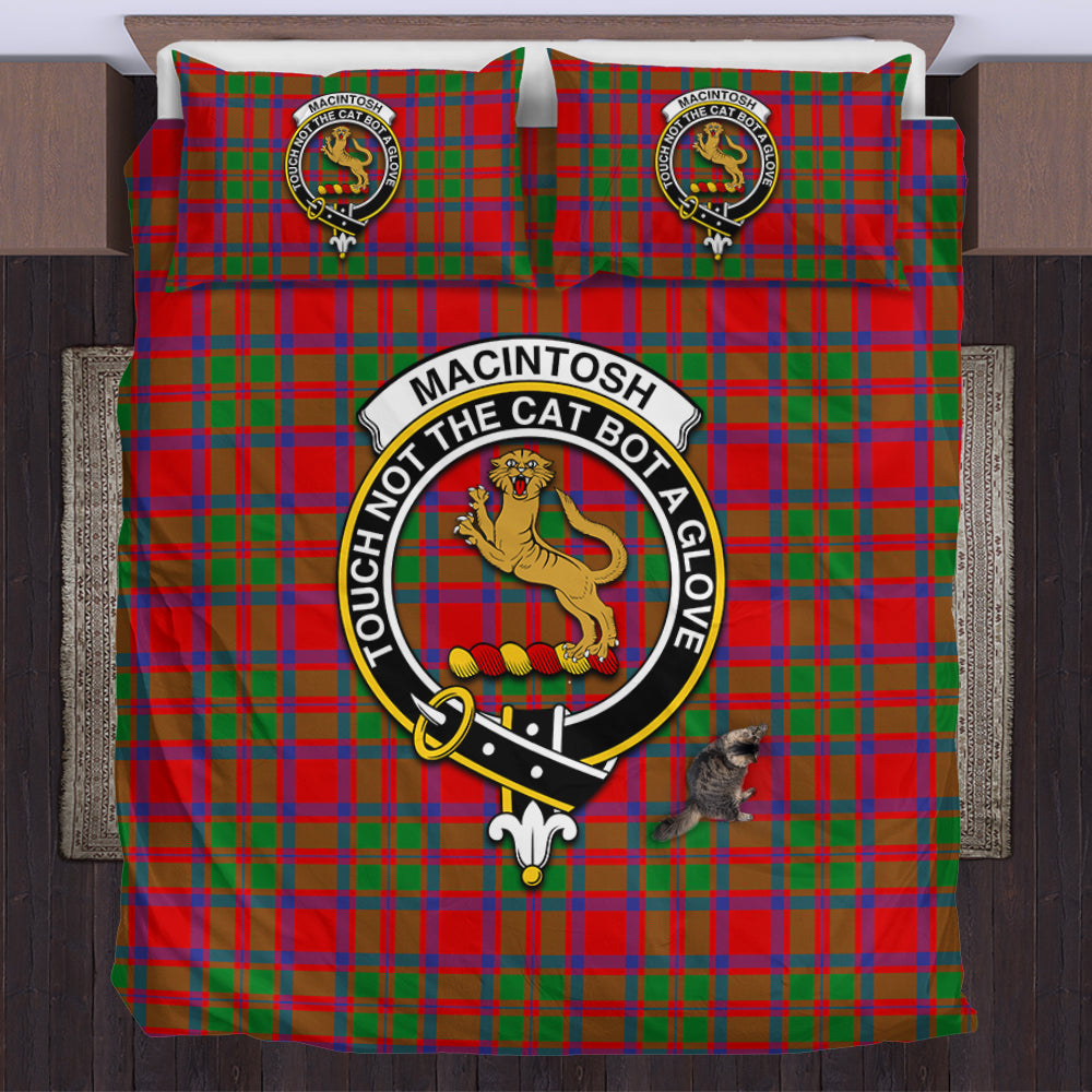 MacIntosh (McIntosh) Tartan Bedding Set with Family Crest US Bedding Set - Tartan Vibes Clothing