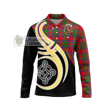 MacIntosh (McIntosh) Tartan Long Sleeve Polo Shirt with Family Crest and Celtic Symbol Style Unisex - Tartan Vibes Clothing