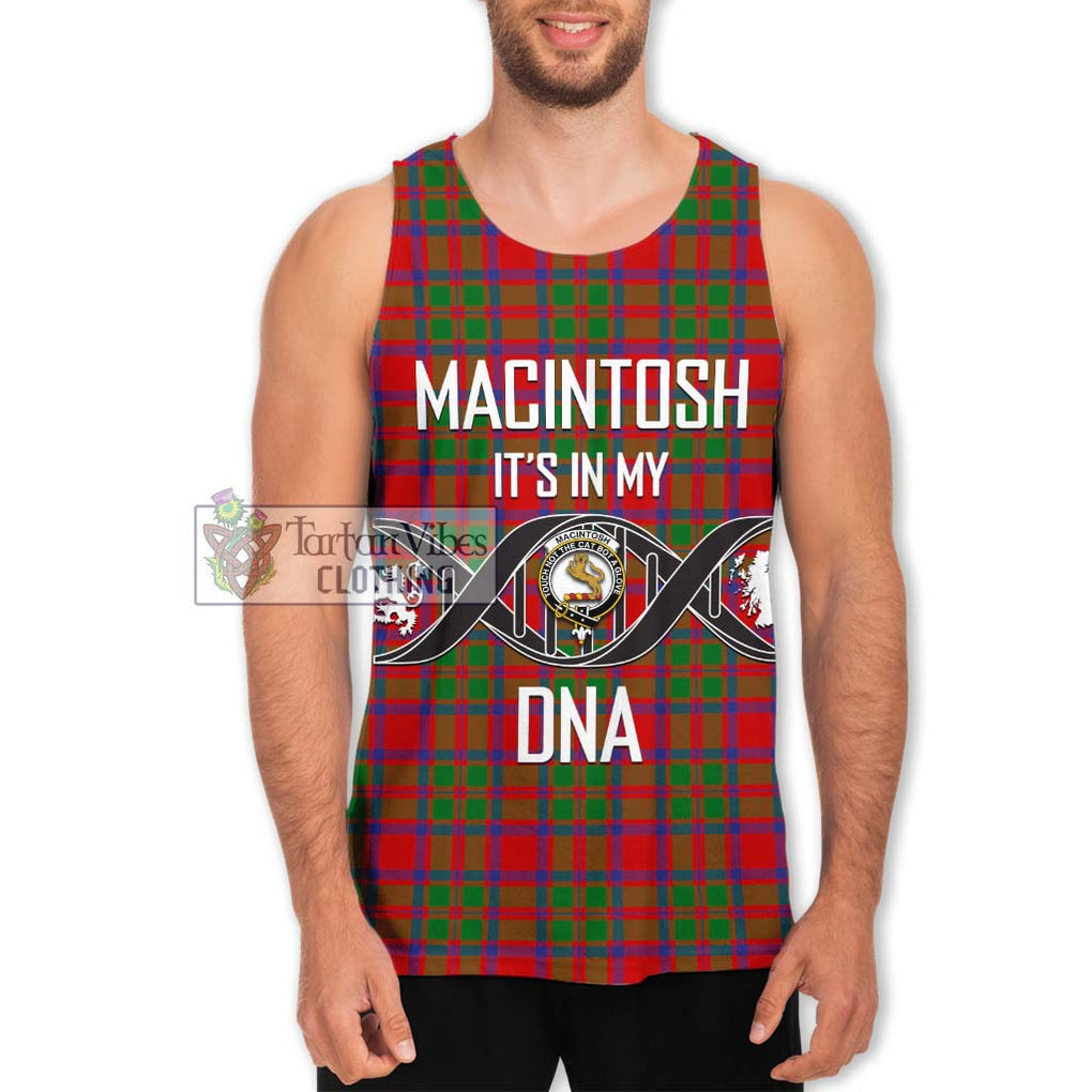 MacIntosh (McIntosh) Tartan Men's Tank Top with Family Crest DNA In Me Style Men - Tartan Vibes Clothing