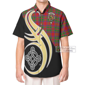 MacIntosh (McIntosh) Tartan Hawaiian Shirt with Family Crest and Celtic Symbol Style Kid - Tartan Vibes Clothing