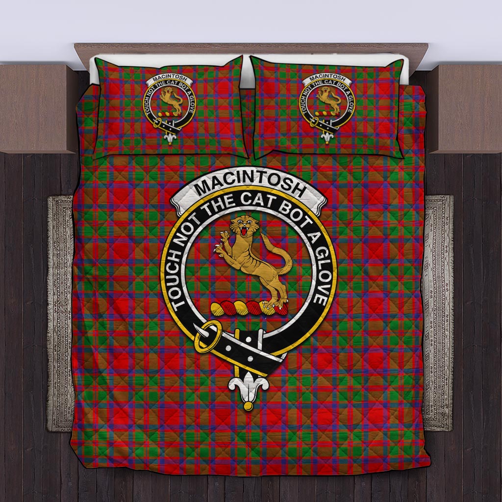 MacIntosh (McIntosh) Tartan Quilt Bed Set with Family Crest King - Tartan Vibes Clothing