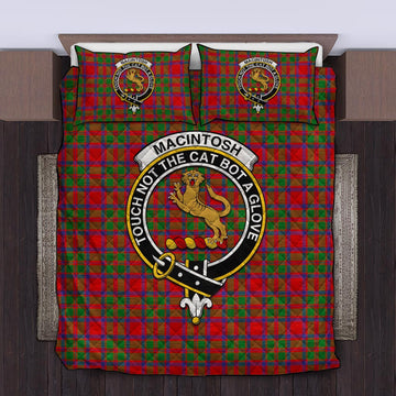MacIntosh (McIntosh) Tartan Quilt Bed Set with Family Crest King - Tartan Vibes Clothing